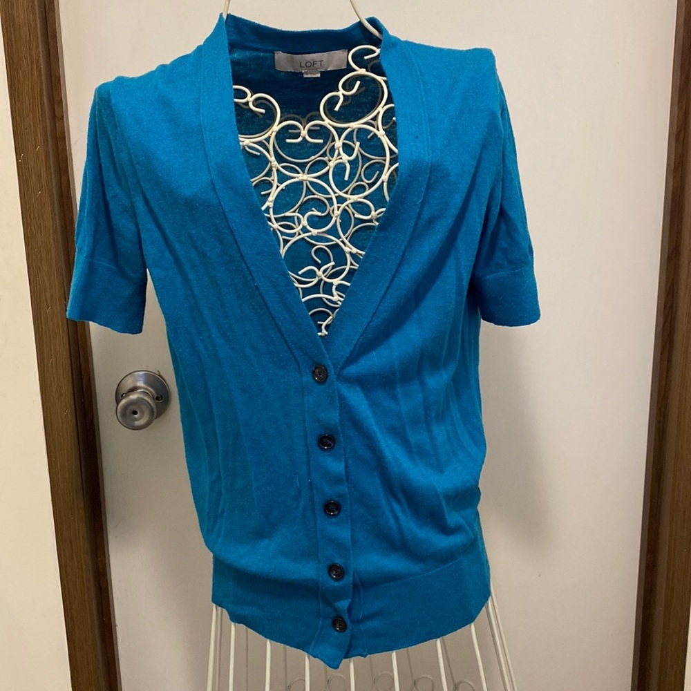 Loft cardigan small Euc